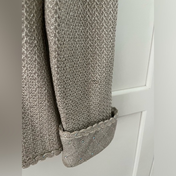 St. John Silver Textured Blazer - Picture 14 of 14